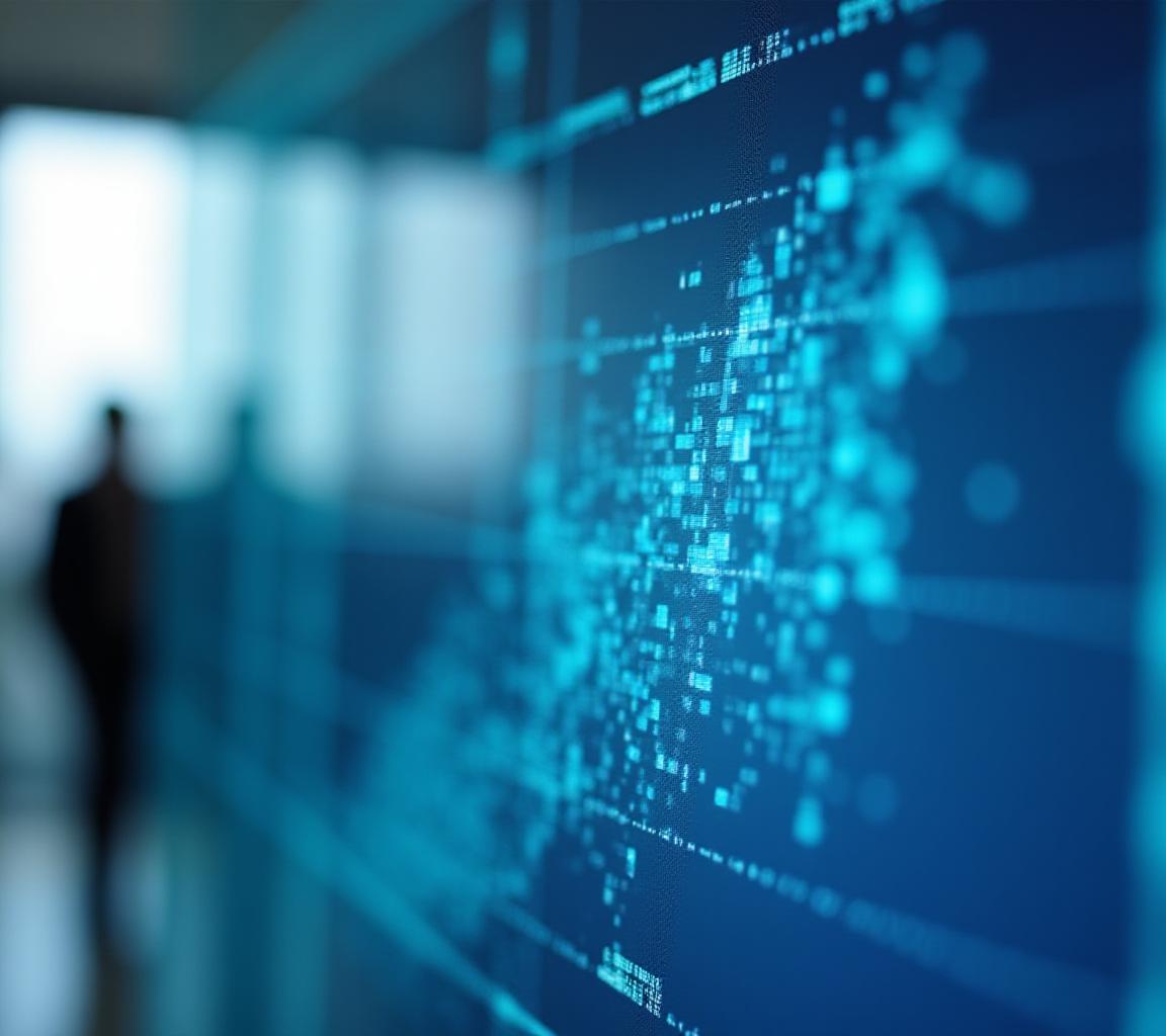 High-dimensional data plot showing cluster optimization